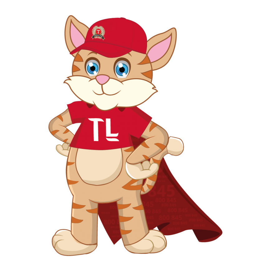 Transguard Living mascot Danny Transguard Living mascot Danny